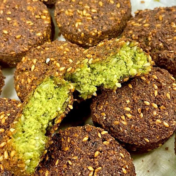 Fresh Falafel at Wallstreet Deli & Catering, Greensboro NC