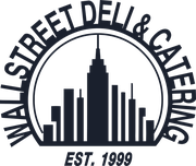 Wallstreet Deli & Catering badge logo